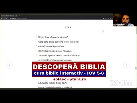 Descopera Biblia - curs biblic interactiv - IOV 5 - 6