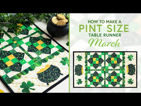Pint Size Table Runner Series - March | a Shabby Fabrics Tutorial