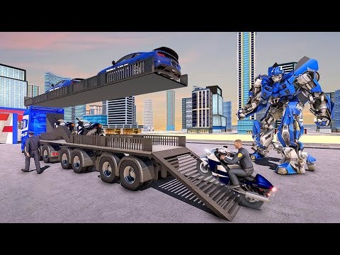 US Police Robot Transform Police Plane Transport (by Fazbro) Android Gameplay [HD]