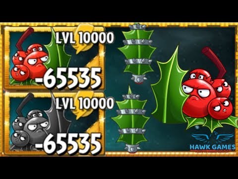 Plants vs Zombies 2 Holly Barrier Upgraded to Level 10000 PvZ2