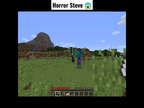HORROR Steve in Minecraft 😱 | minecraft horror | #shorts #minecraft
