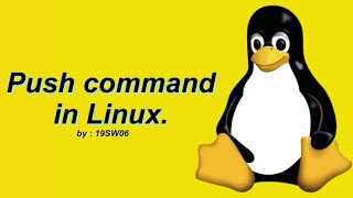 Push commands in Linux (pushing files to GitHub using Git)