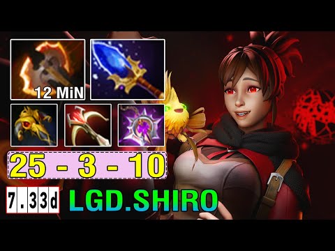 LGD.Shiro [Marci] Hard Carry Perspective - 12Min Fury Unleashed Power 25Kills Noone Can't Stop 7.33D