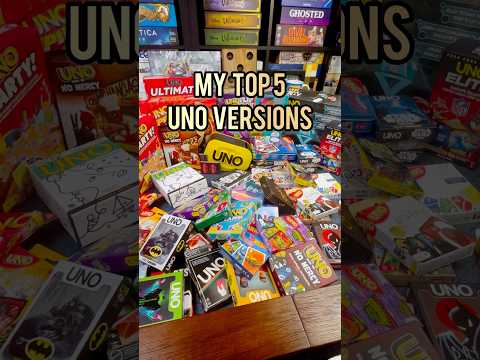 Here are my top 5 Uno versions! #uno #cardgames #familygames
