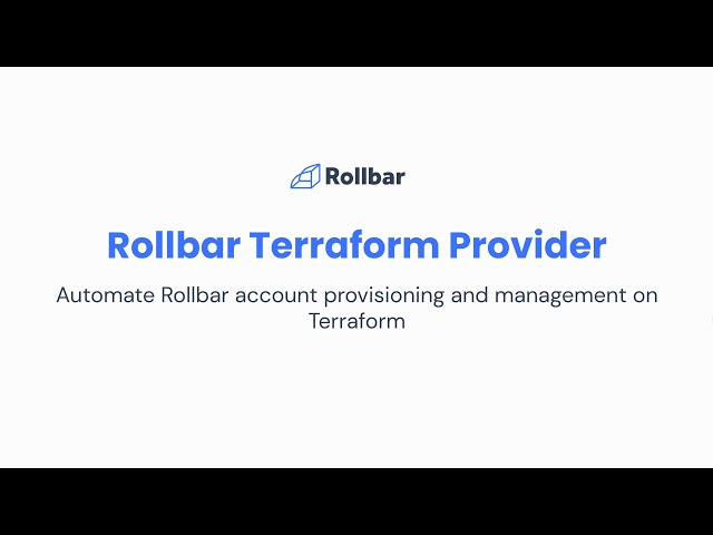 Rollbar product / service