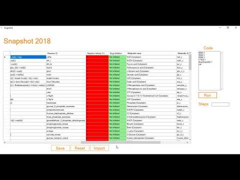 Modelling the effects of Ibuprofen on cellular metabolism in Snapshot