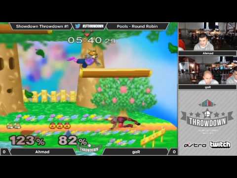 Melee Showdown Throwdown #1 - Pools: Round Robin - Ahmad (Fox) vs Gar (Sheik)