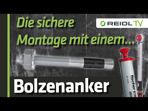 Fischer FAZ II Bolzenanker sicher in Beton montieren! So geht es richtig! [German]