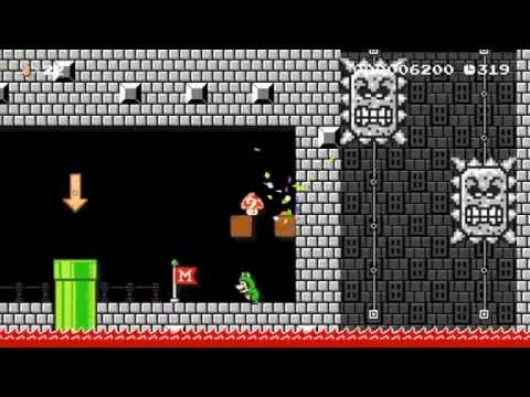 Skewering the Frog by Enkay - SUPER MARIO MAKER - No Commentary 1AI