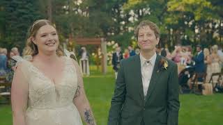 Emma + Becca │ Probably The Most Magical Exit Ever ⎢ Food + Cake Wedding Films