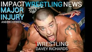TNA IMPACT WRESTLING NEWS: DAVEY RICHARDS BREAKS HIS LEG AT A LIVE TNA WRESTLING SHOW! ANDRE CORBEIL