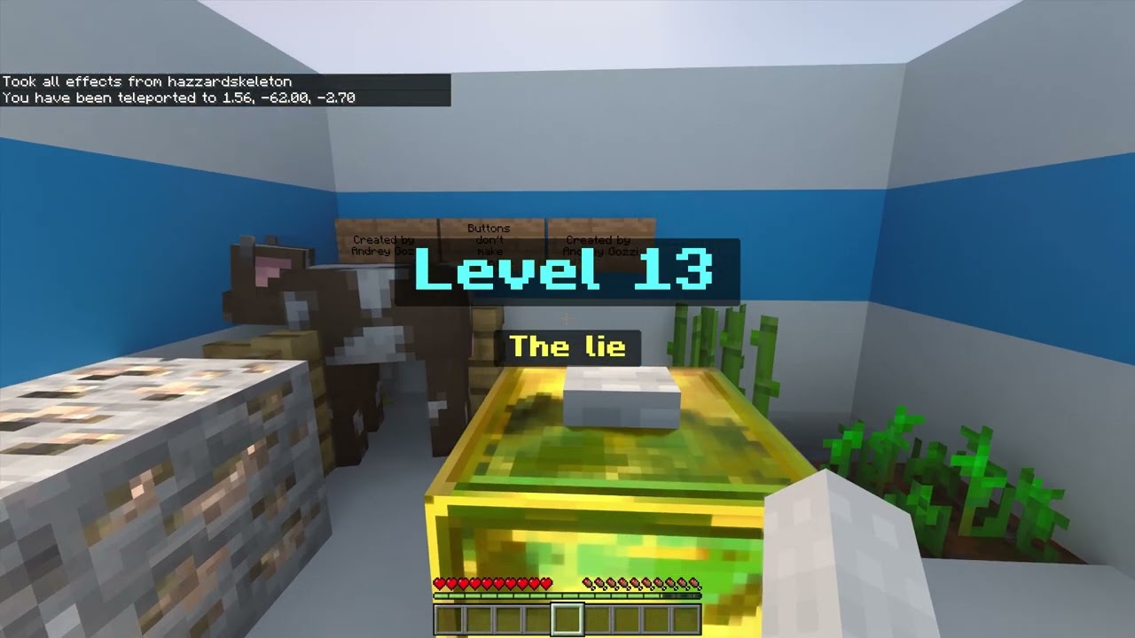 Minecraft Map: Bedrock Edition 227  ( Buttons don't make sense )