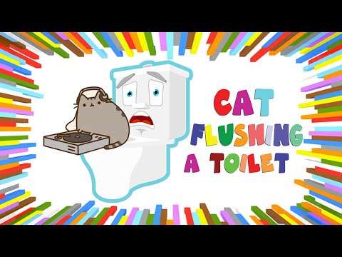 Cat Flushing A Toilet | Cover