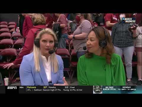 Lexie Hull postgame sideline interview after victory over Kansas