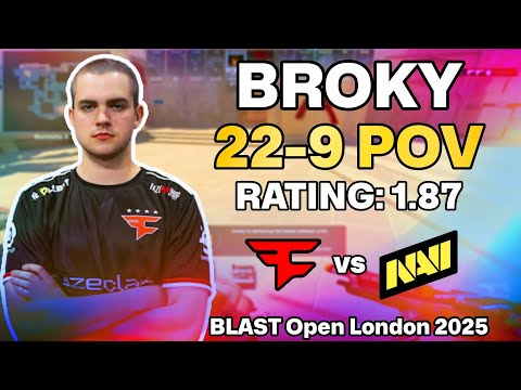 💥 BROKY POV: MIRAGE AWP TAKEOVER vs Natus Vincere! | BLAST Open London 2025