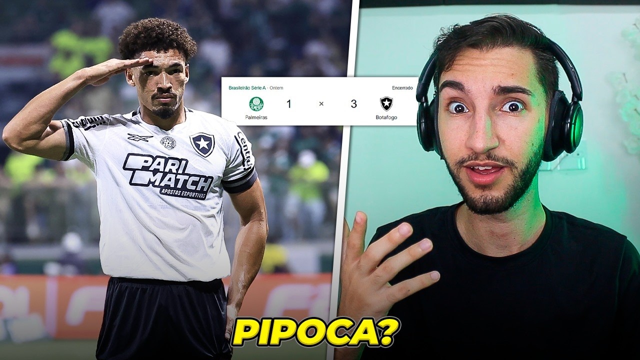 Botafogo 3 x 1 Palmeiras - ACABOU A PIADA? BOTAFOGO NÃO VAI PIPOCAR?🍿