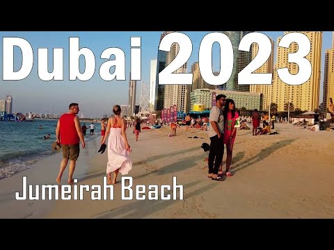 Dubai Jumeirah Beach Residences 🇦🇪JBR to jbr Beach walking tour JBR1 & JBR2