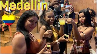first time in- MEDELLIN COLOMBIA at night-beautiful women
