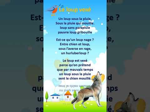 #Poésie : Le loup vexé #poem #learn #leçons