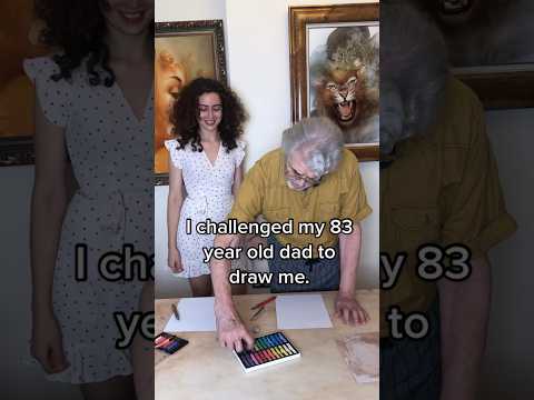 I challenged my dad to draw me ✏️