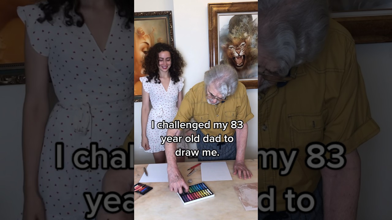 I challenged my dad to draw me ✏️