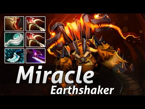 Miracle Earthshaker Mid Carry Build - Dota 2 Epic Moments