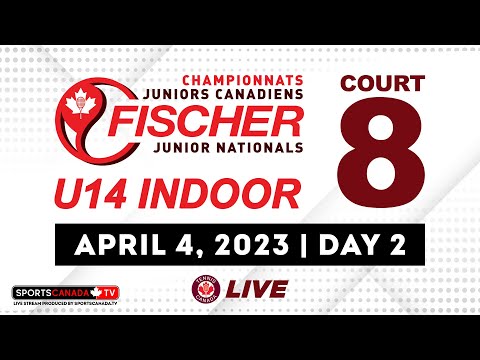 2023 Tennis Canada Fischer U14 Indoor National Championships 🎾 Court 8 | PM session [April 4, 2023]