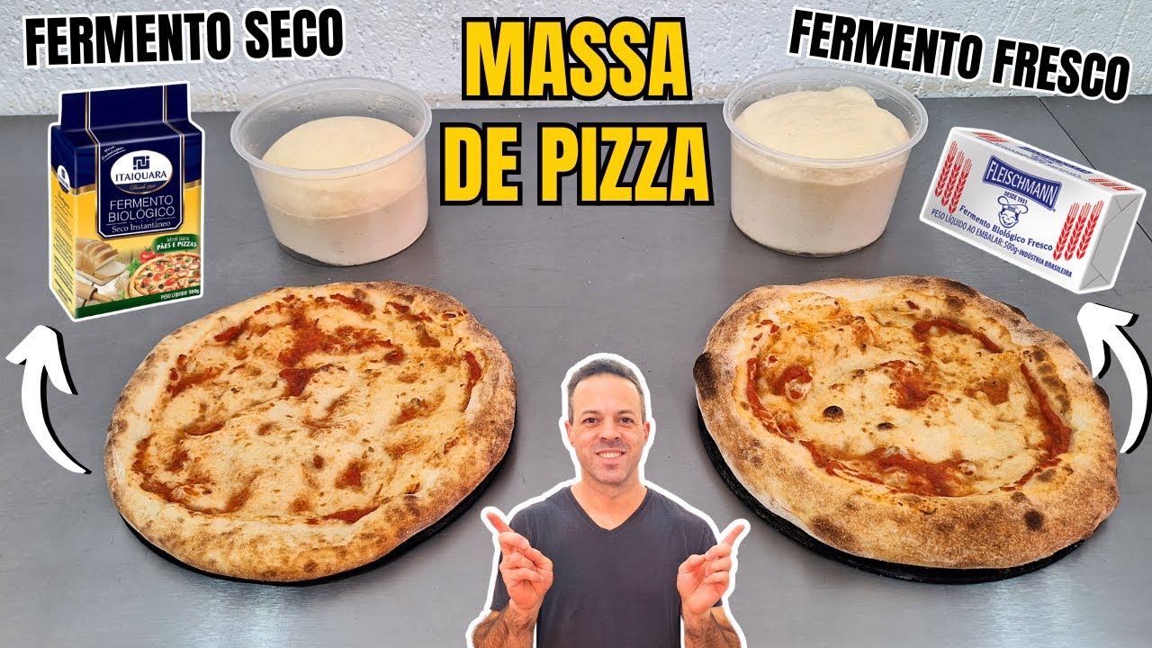 MASSA DE PIZZA COM FERMENTO SECO E FERMENTO FRESCO I QUAL É O MELHOR FERMENTO E COMO USAR O FERMENTO