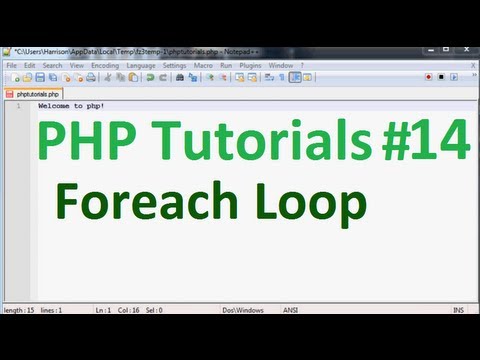 Basic PHP Tutorial 14 Foreach loop