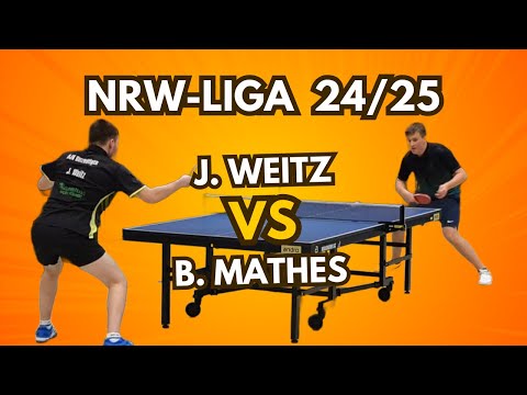 🏓😯Wenn der beste Ballwechsel Stop ist | J.Weitz(1924TTR) : B.Mathes(1917TTR)