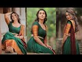 Chaitra Reddy Latest Hot Green Saree Images Collections Actresses Hot Vertical Close Up Video