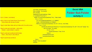Excel-VBA _ Folder-Sub Folder Activity