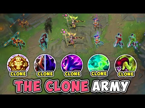 WE CONFUSED THE ENEMIES WITH A TEAM OF CLONES! (EVERY CHAMP DUPLICATES)