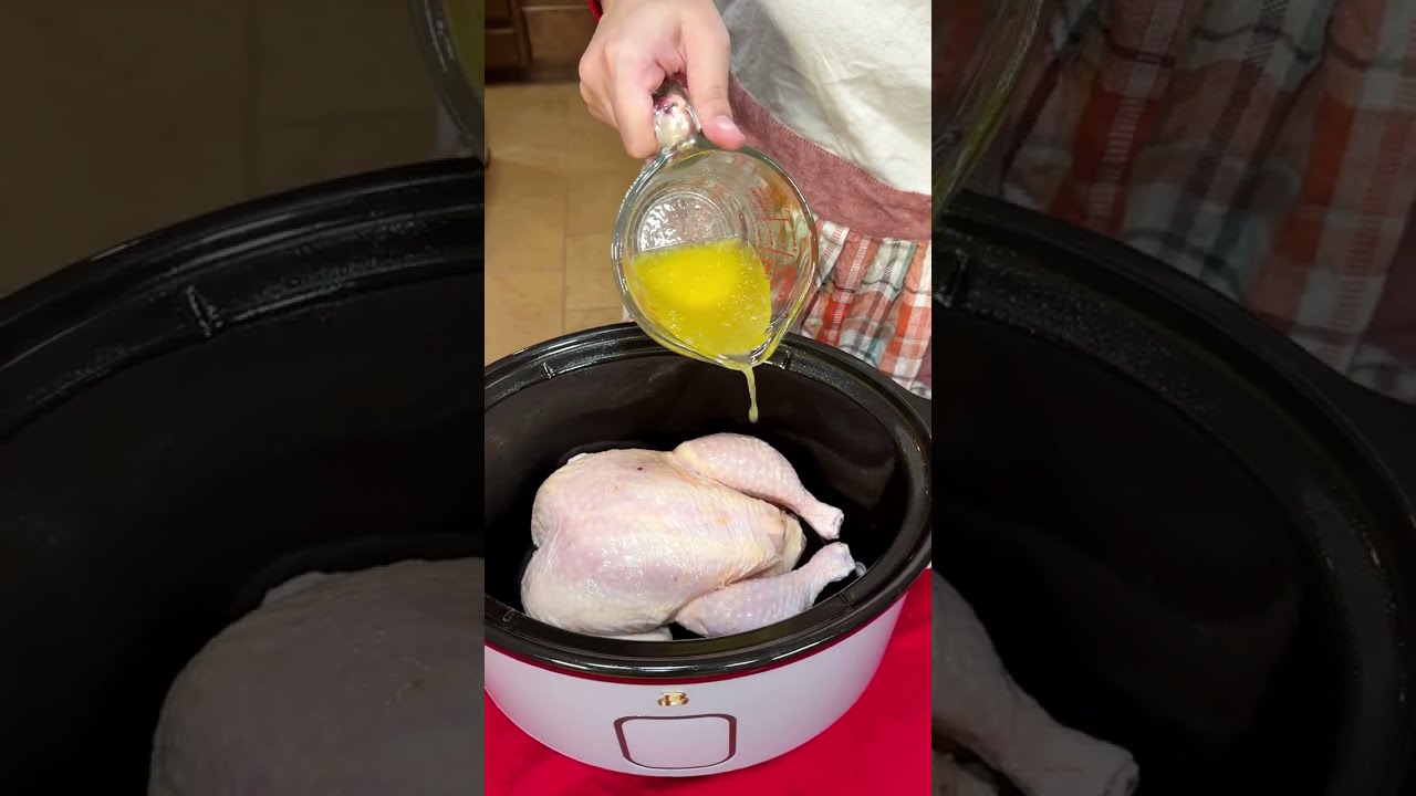 Slow Cooker Whole Chicken with Paprika Butter Rub