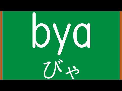 ローマ字読めるかな ぎゃ～ぴょ　フラッシュカード