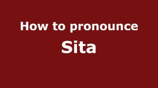 How to pronounce Sita