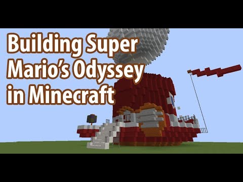 Insane Time-Lapse: Minecraft Super Mario Odyssey Build