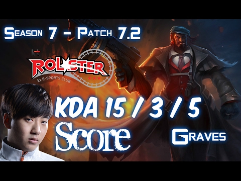 KT Score GRAVES vs OLAF Jungle - Patch 7.2 KR Ranked