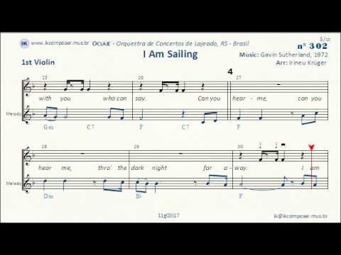 I Am Sailing (Gavin Sutherland) - 1st Violin