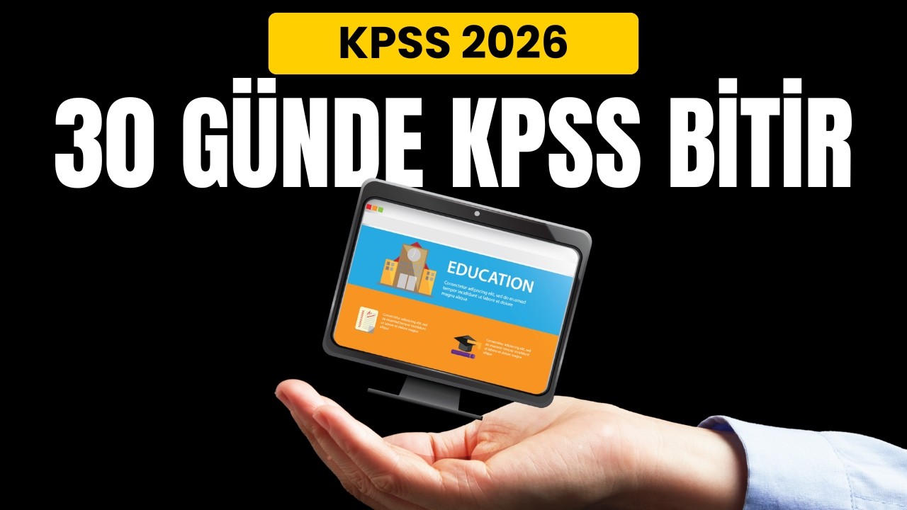 30 Günde KPSS Bitirme Kampı / Lisans / Önlisans / Ortaöğretim / GK + GY / KPSS 2026