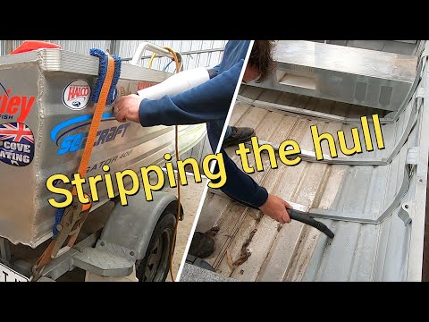Fishing Boat Project, Stripping the hull, part 2