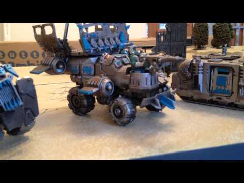 Ork kustom Trukks and Battle Wagon. Conversion corner.