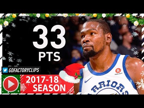 Kevin Durant Full Highlights vs Lakers (2017.12.22) - 33 Pts, 7 Reb, 7 Ast, 4 Blocks