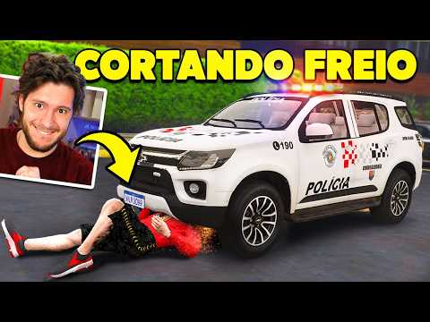 Cortando FREIO da POLÍCIA no GTA 5 RP!