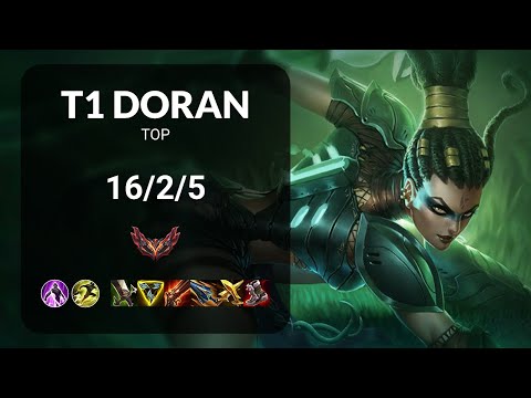 T1 Doran Nidalee vs Vladimir TOP - KR GRANDMASTER Patch 15.11