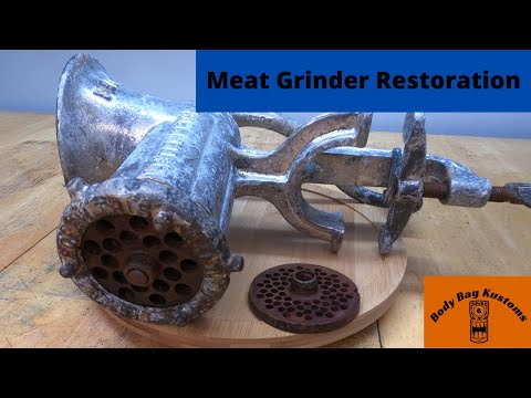 Crusty Vintage Meat Grinder Restoration