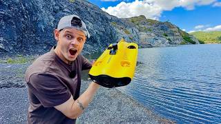 O que tem ESCONDIDO no FUNDO da PEDREIRA (Drone Subaquático)