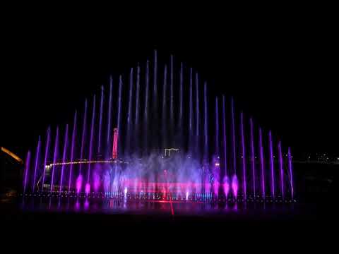 물과 빛, 음악이 만나는 &#39;대가야 문화물길(회천) 음악분수&#39; 시운전