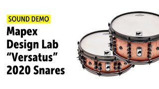 Video thumbnail for Mapex | Design Lab | "Versatus" 2020 Snares | Sound Demo by Drums Bonedo