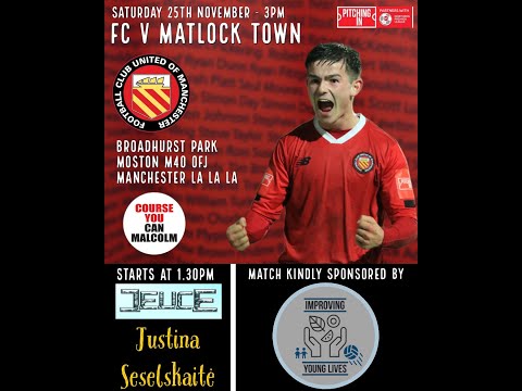 FC United vs Matlock Town - Highlights - 25-11-2023